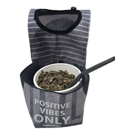 BOLSITA DE AUTO PORTA MATE - POSSITIVE VIBES